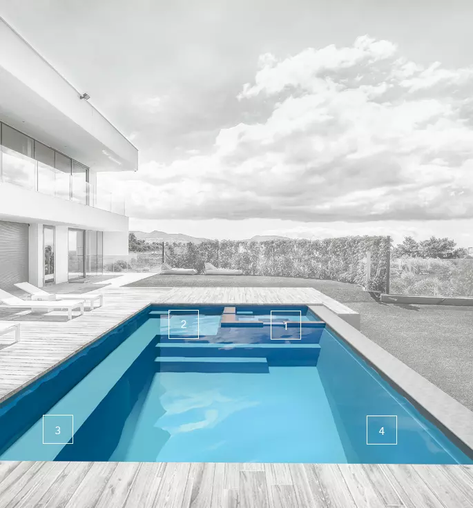 The Triumph fiberglass pool's range of features